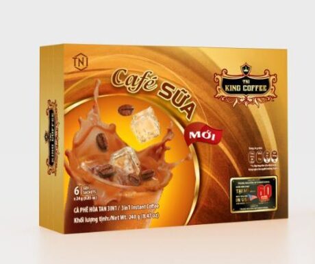 King coffee 3in1 Café Sữa instant - Hộp 6 sachets x 24gr (EV)