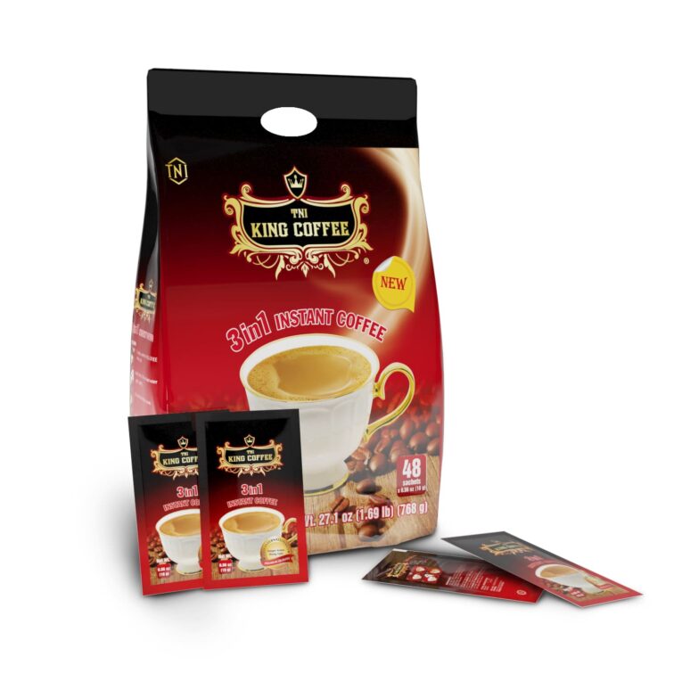 King coffee 3in1 instant - Bag 48 sachets x 16gr - BAG 48S + sanchets