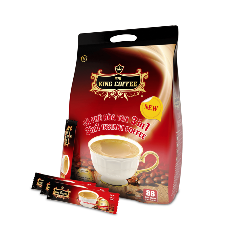 King coffee 3in1 instant - Bag 88 sticks x16gr- bag+sticks