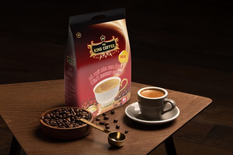 King coffee 3in1 instant - Bag 88 sticks x16gr- phoi canh