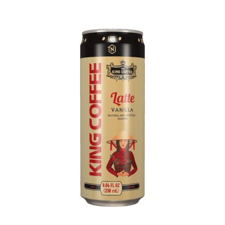 King coffee RTD Latte Vanilla Lon 238ml