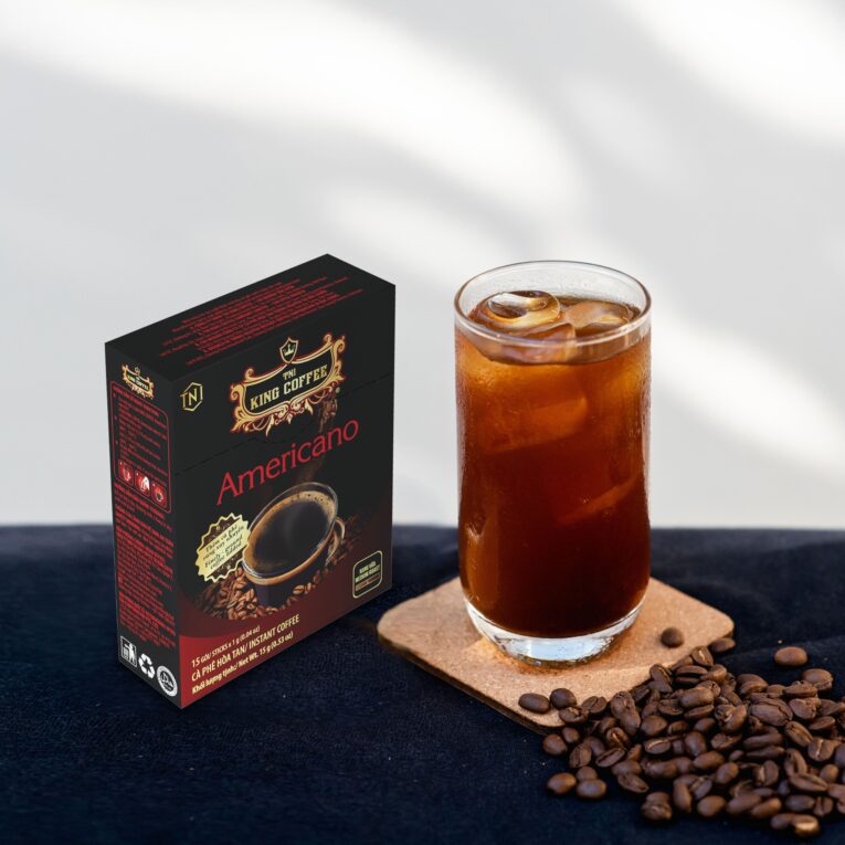 King coffee instant Americano - Box 15 sticks x 1gr - pc