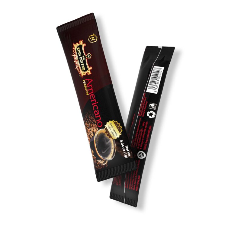 King coffee instant Americano - Box 15 sticks x 1gr - sticks